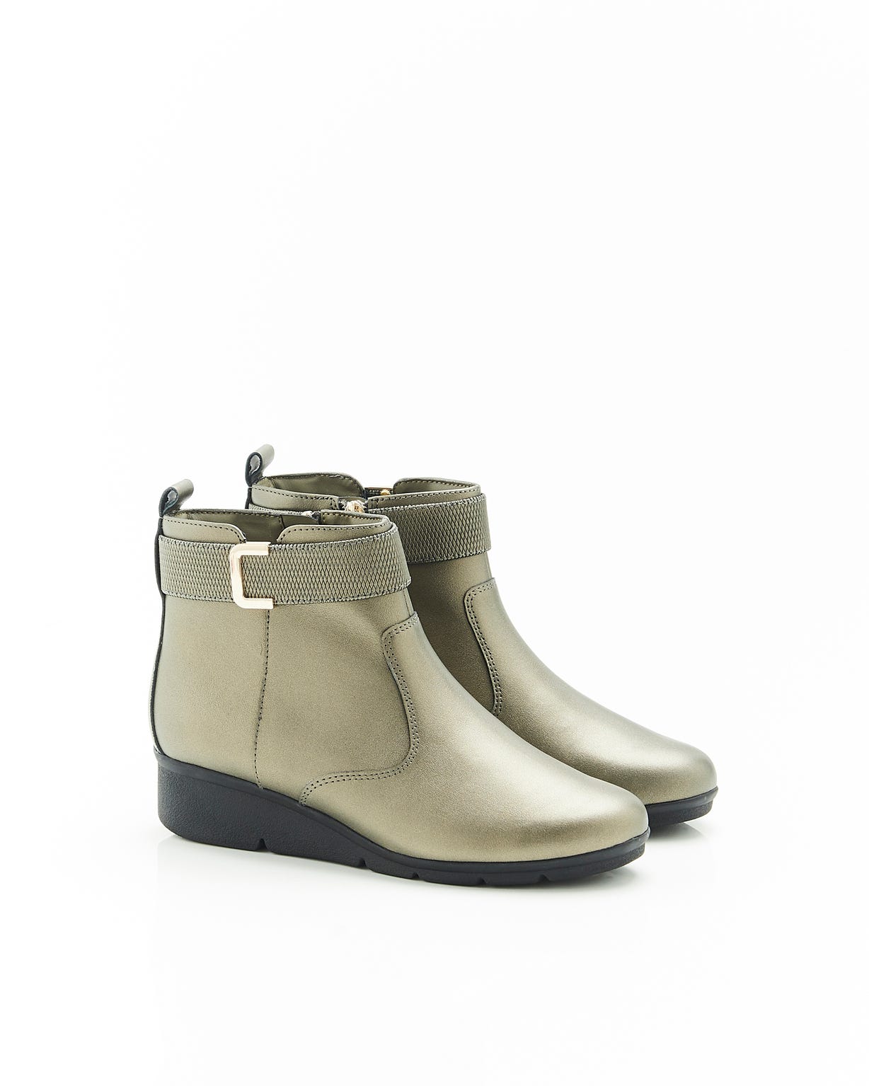 Boots compensés à boucle Amortyl