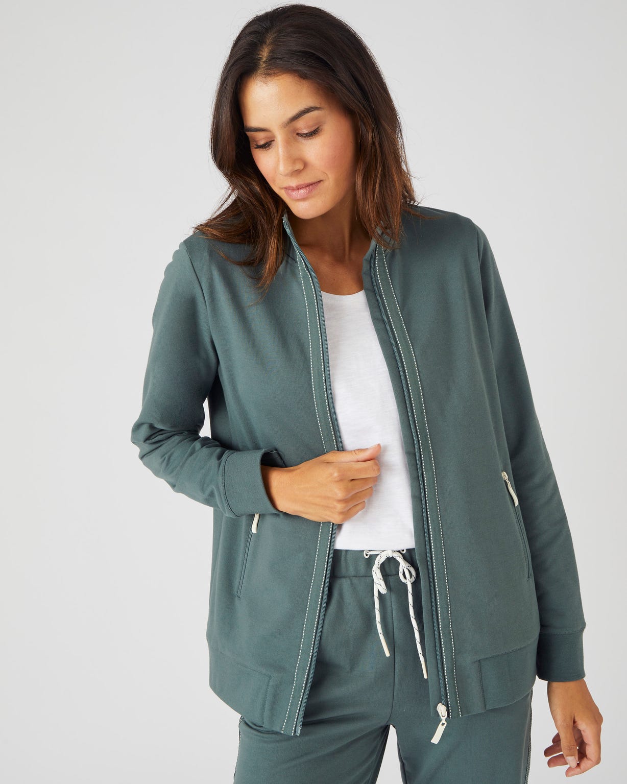 Veste de jogging zippée
