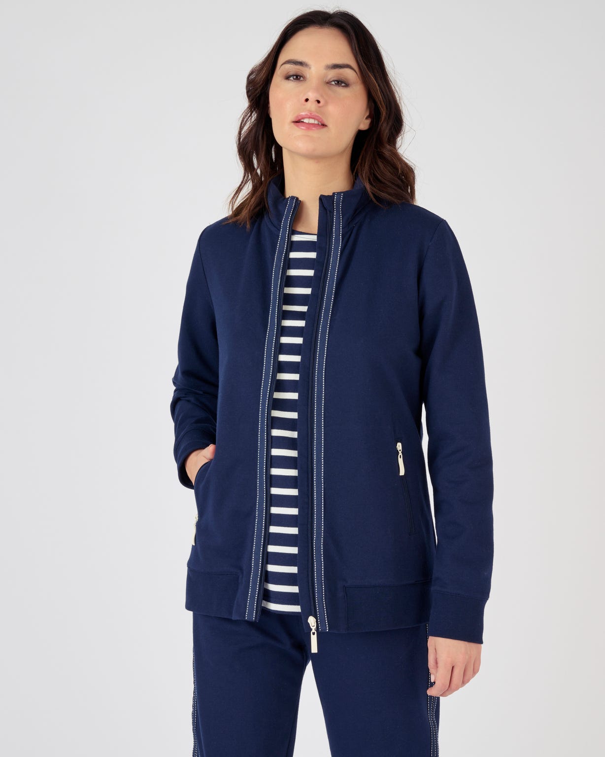 Veste de jogging zippée