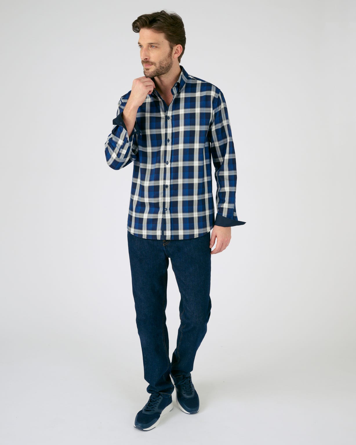 Chemise confort manches longues pur coton 