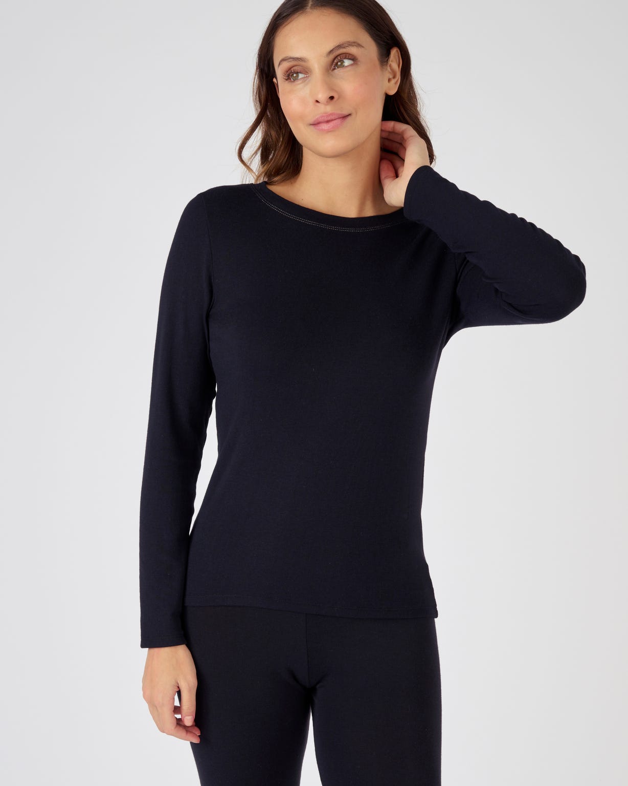 T-shirt fine côte Thermolactyl Sensitive, col rond