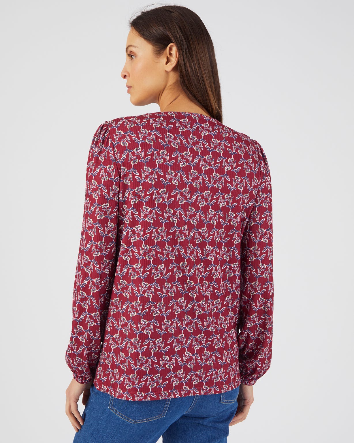 Tee-shirt en maille, finement côtelée