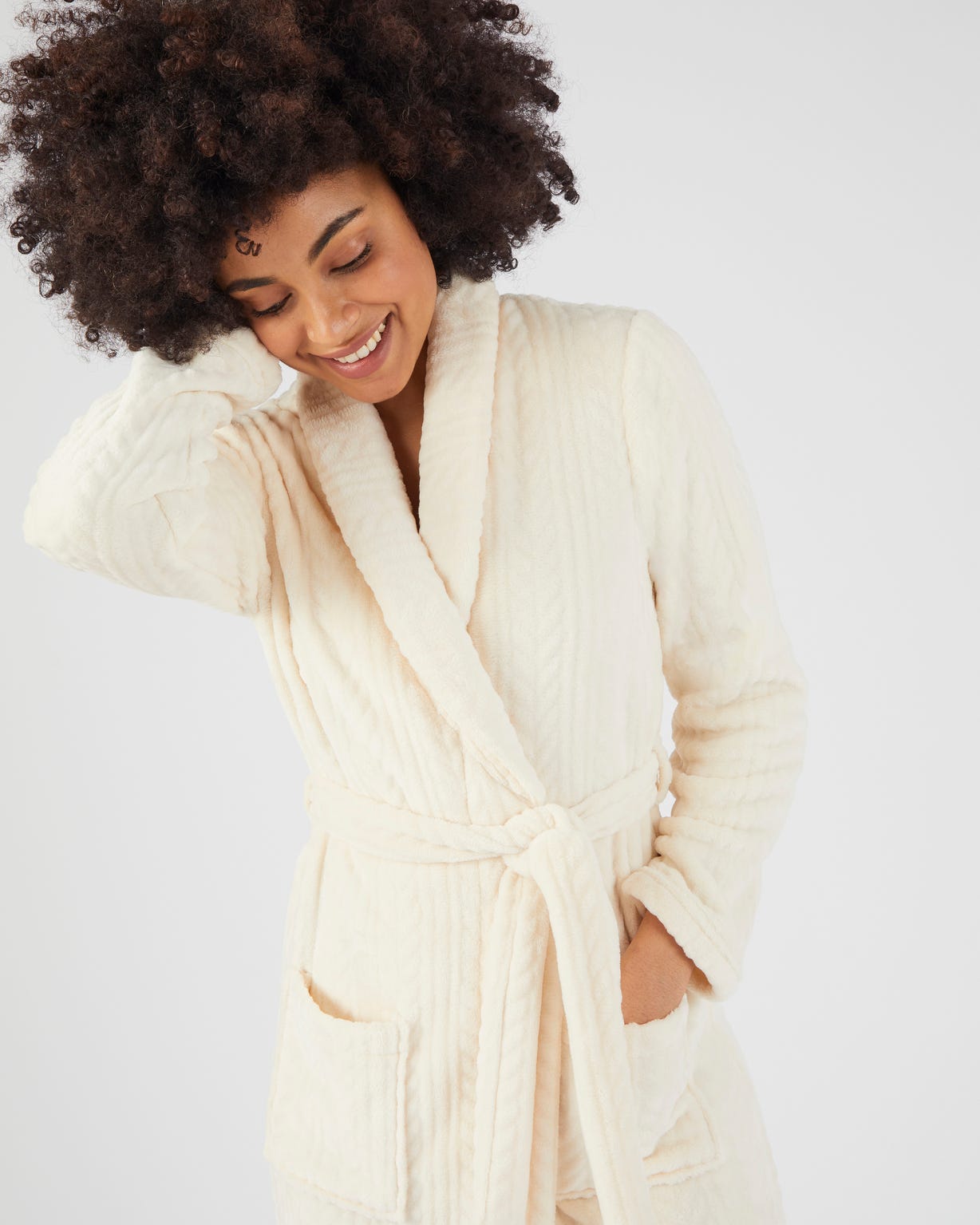 Robe de chambre maille reliéfée Thermolactyl