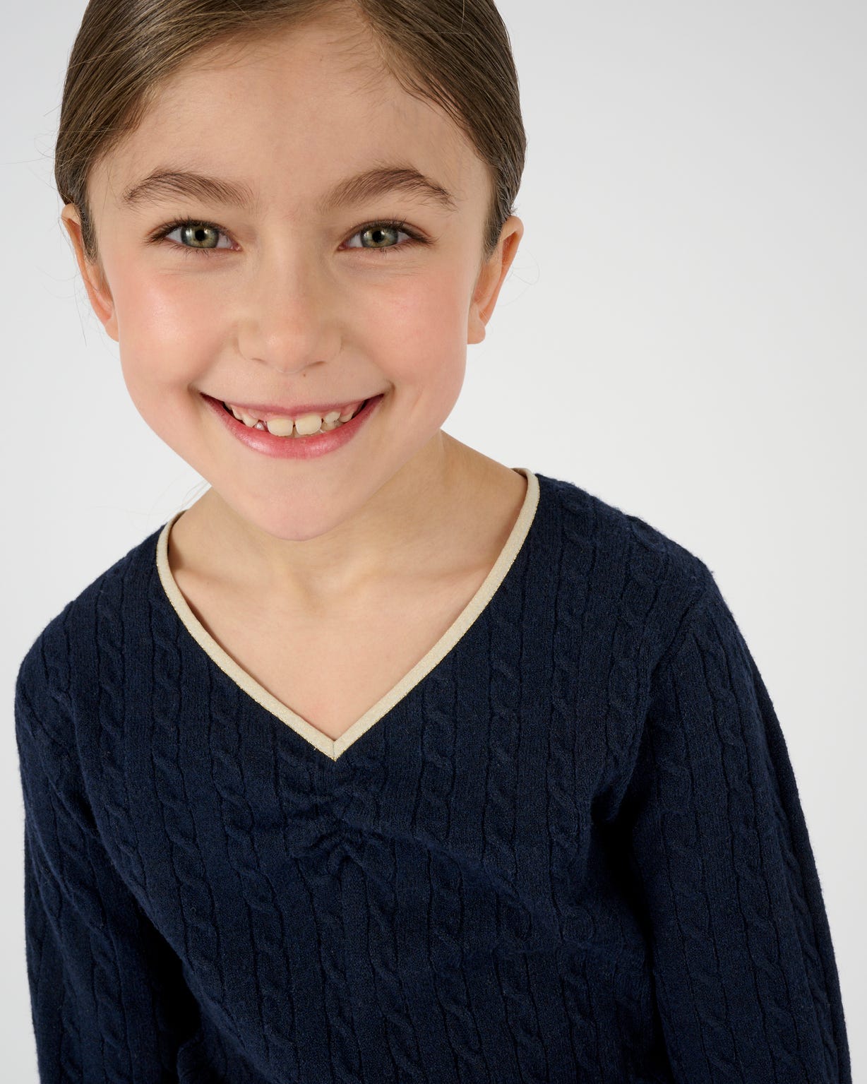 Pull Thermolactyl fille, maille torsadée