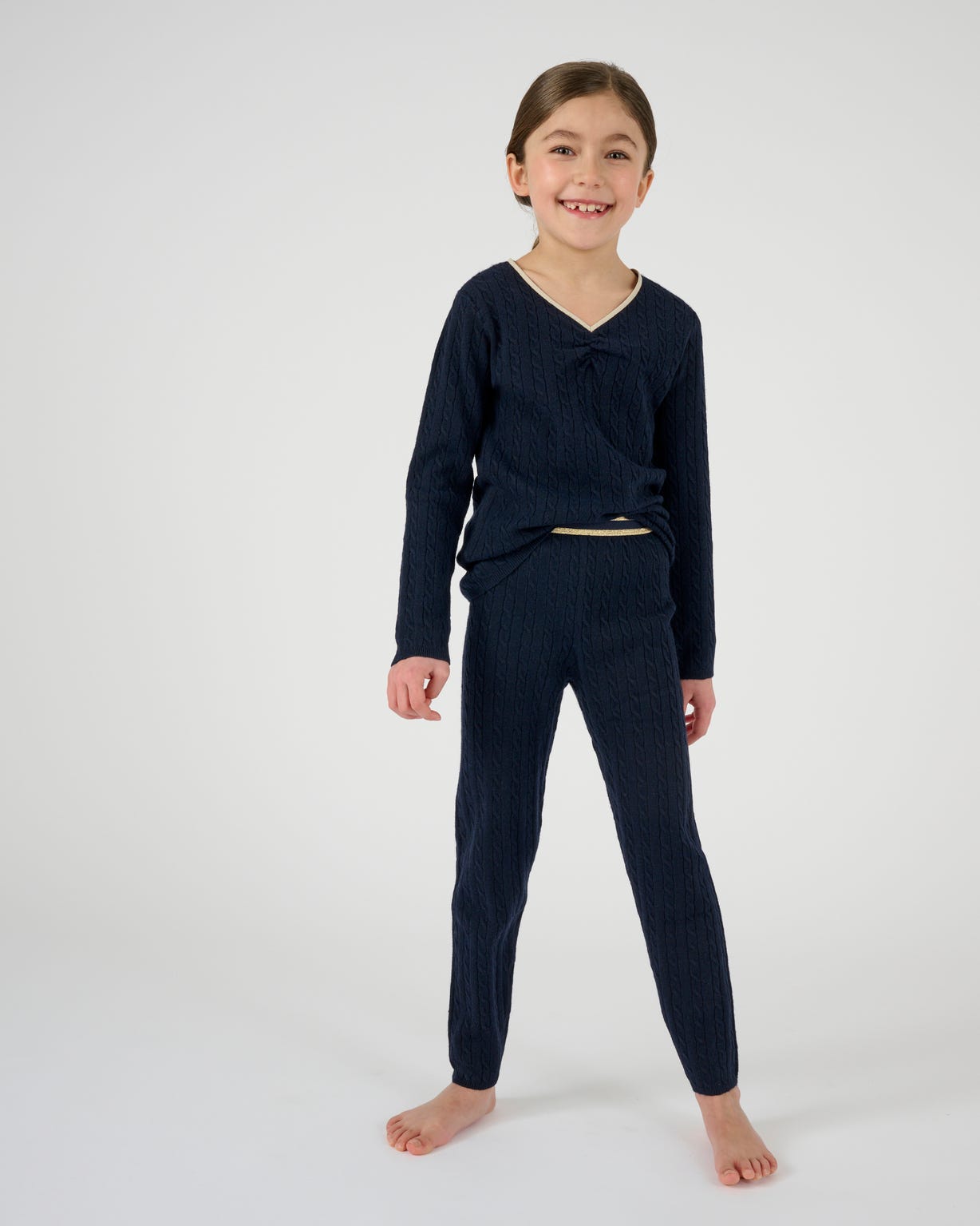 Pull Thermolactyl fille, maille torsadée