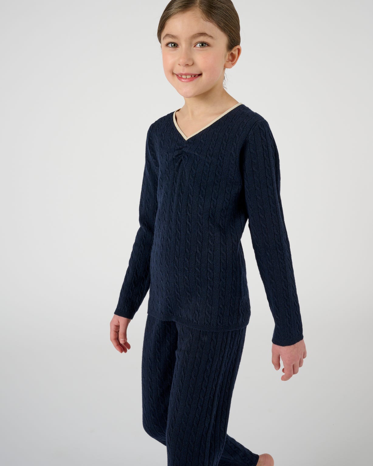 Pull Thermolactyl fille, maille torsadée