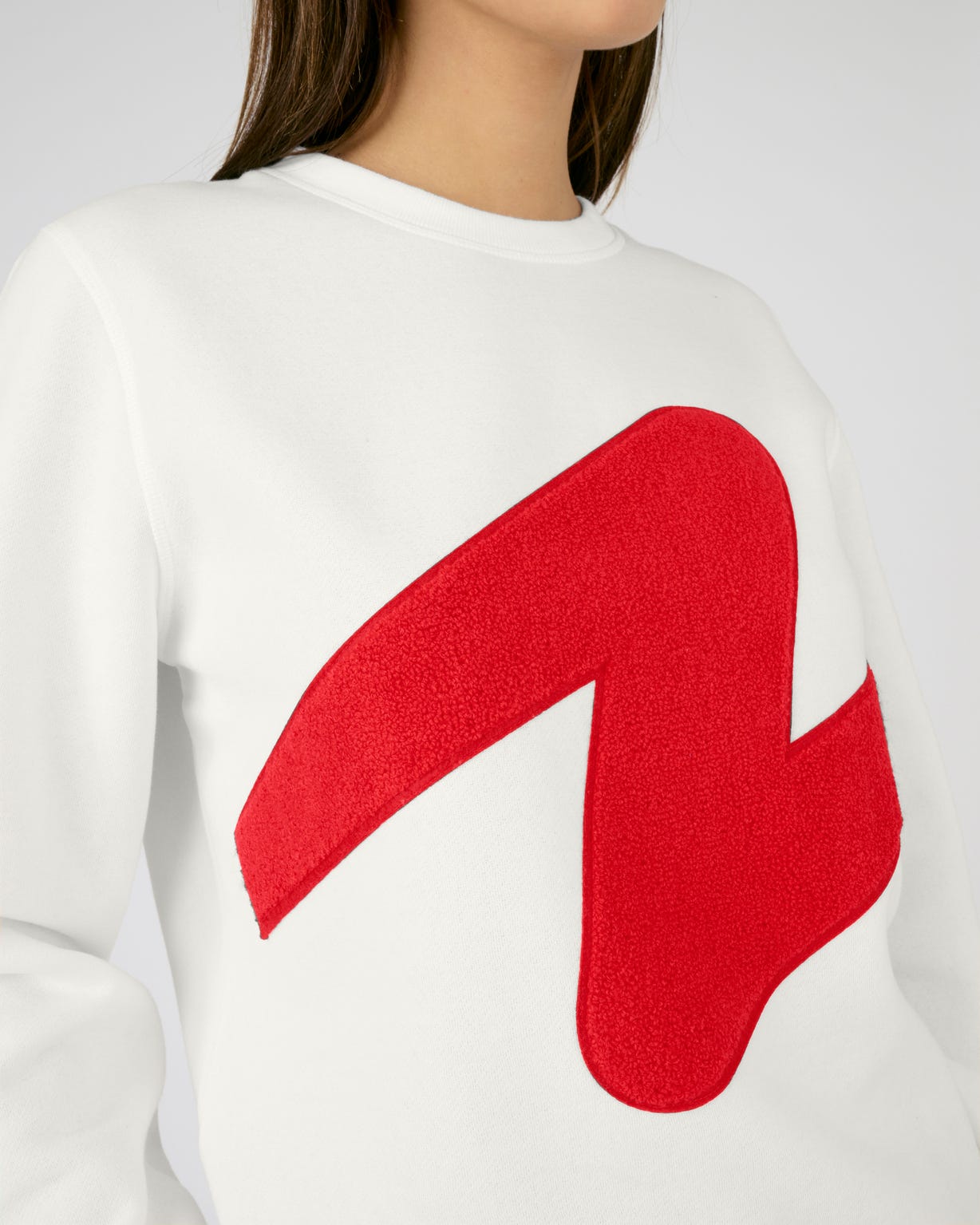 Sweat-shirt molletonné à motif placé Thermolactyl