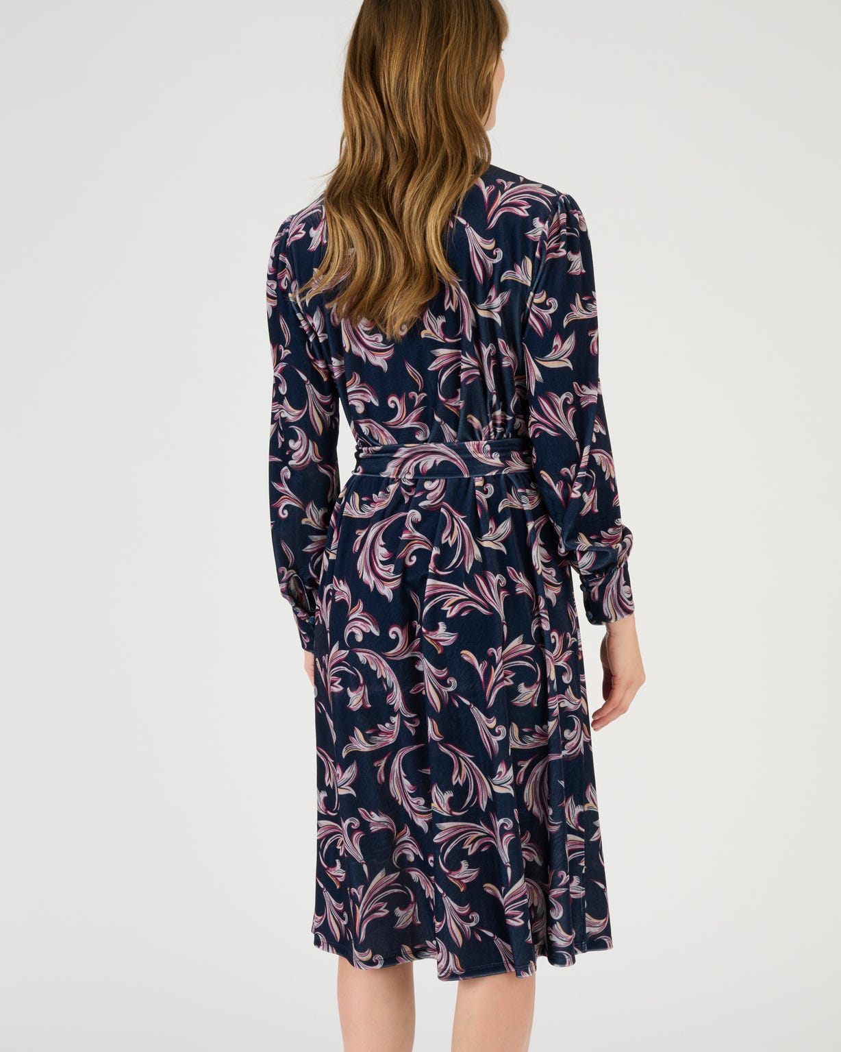 Robe en velours imprimé