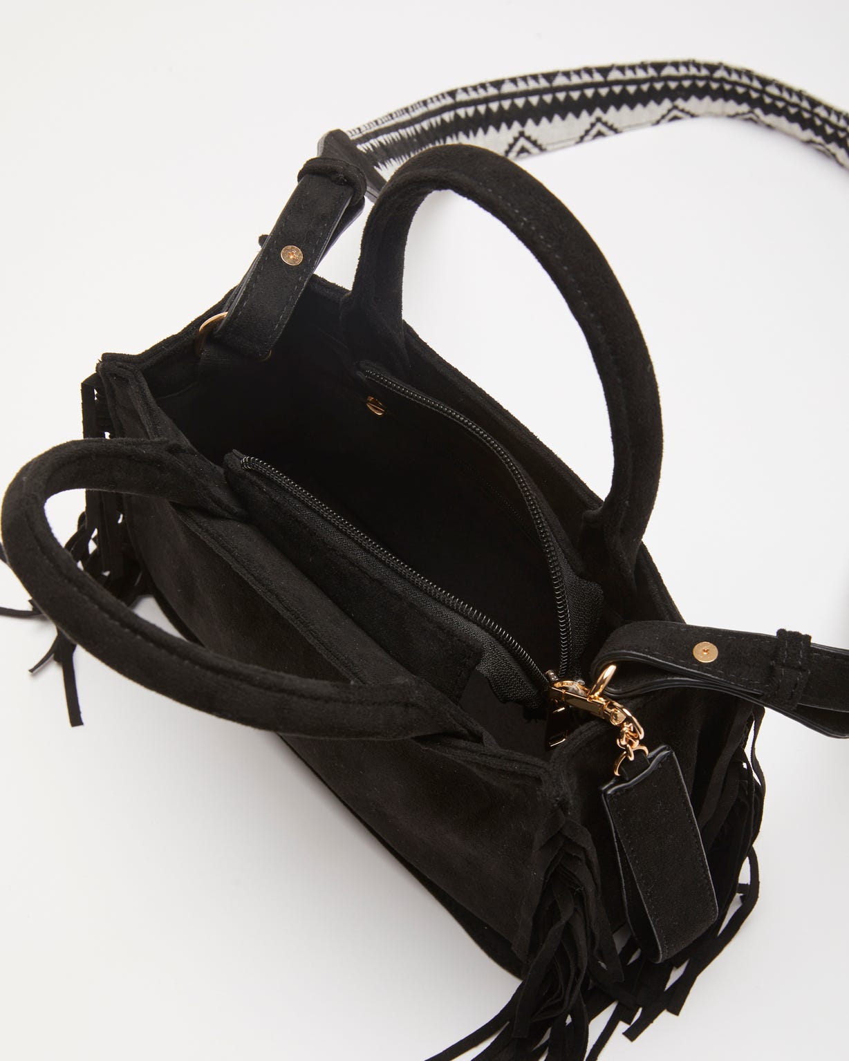 Sac à franges aspect suédé