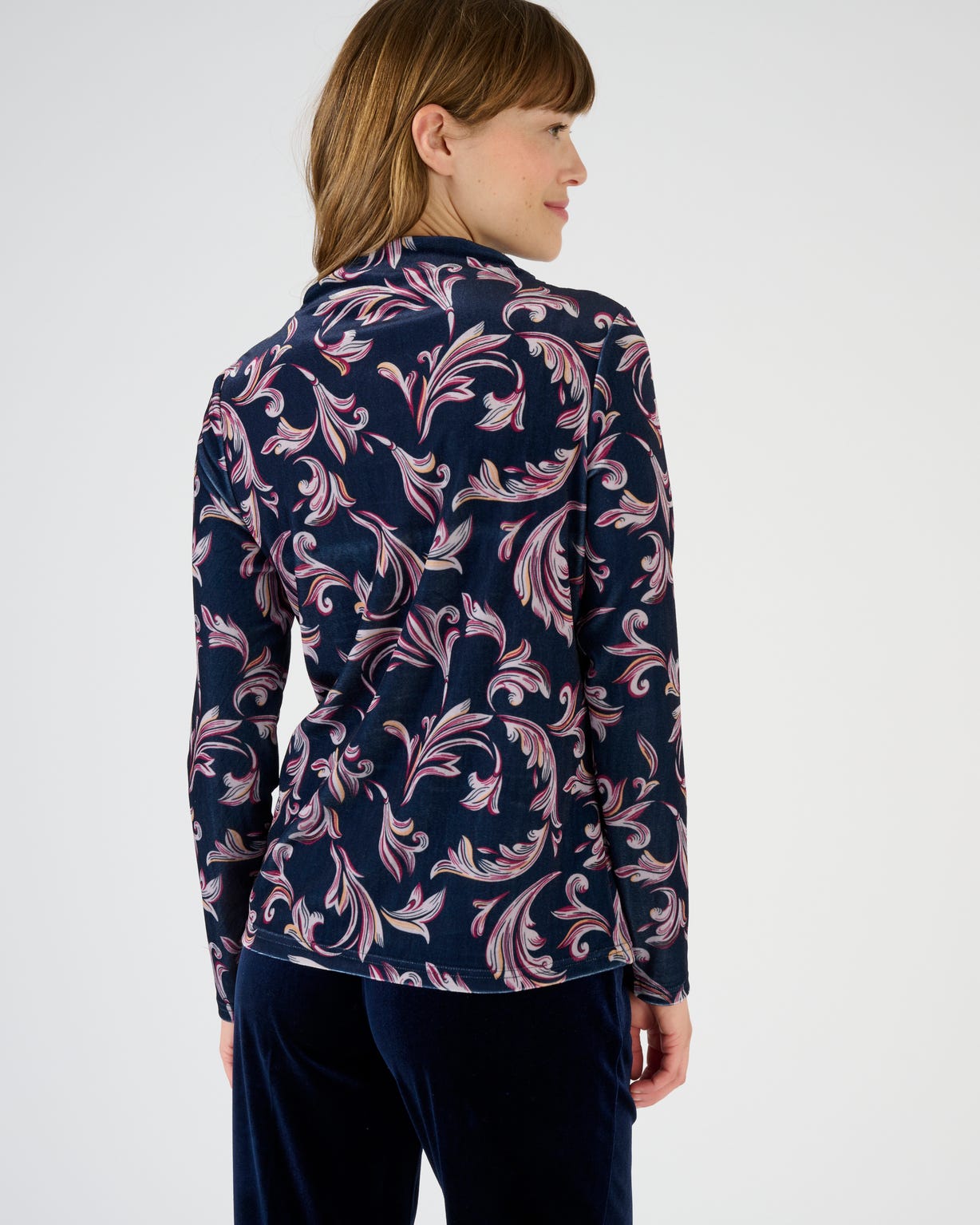 T-shirt col montant drapé