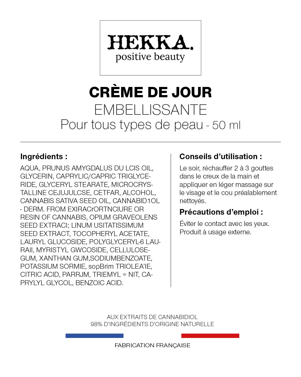 Crème de jour embellissante Hekka
