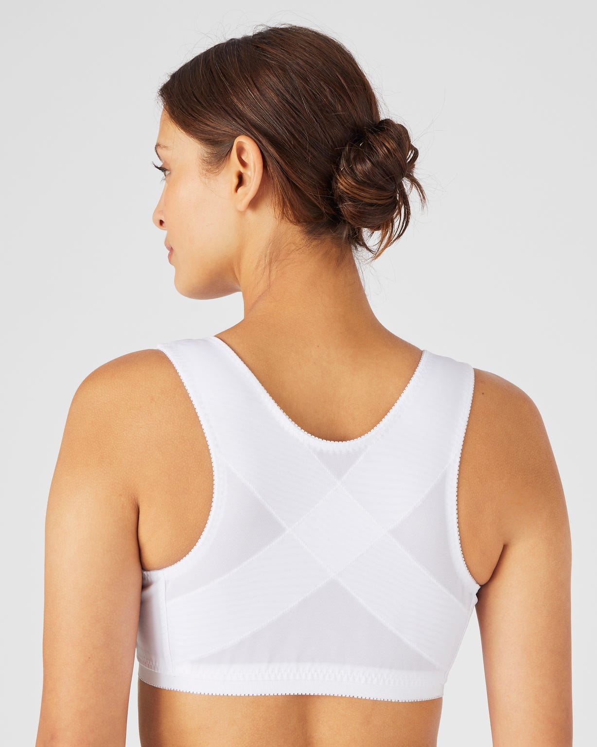 Soutien-gorge dos droit sans armatures ouvert devant