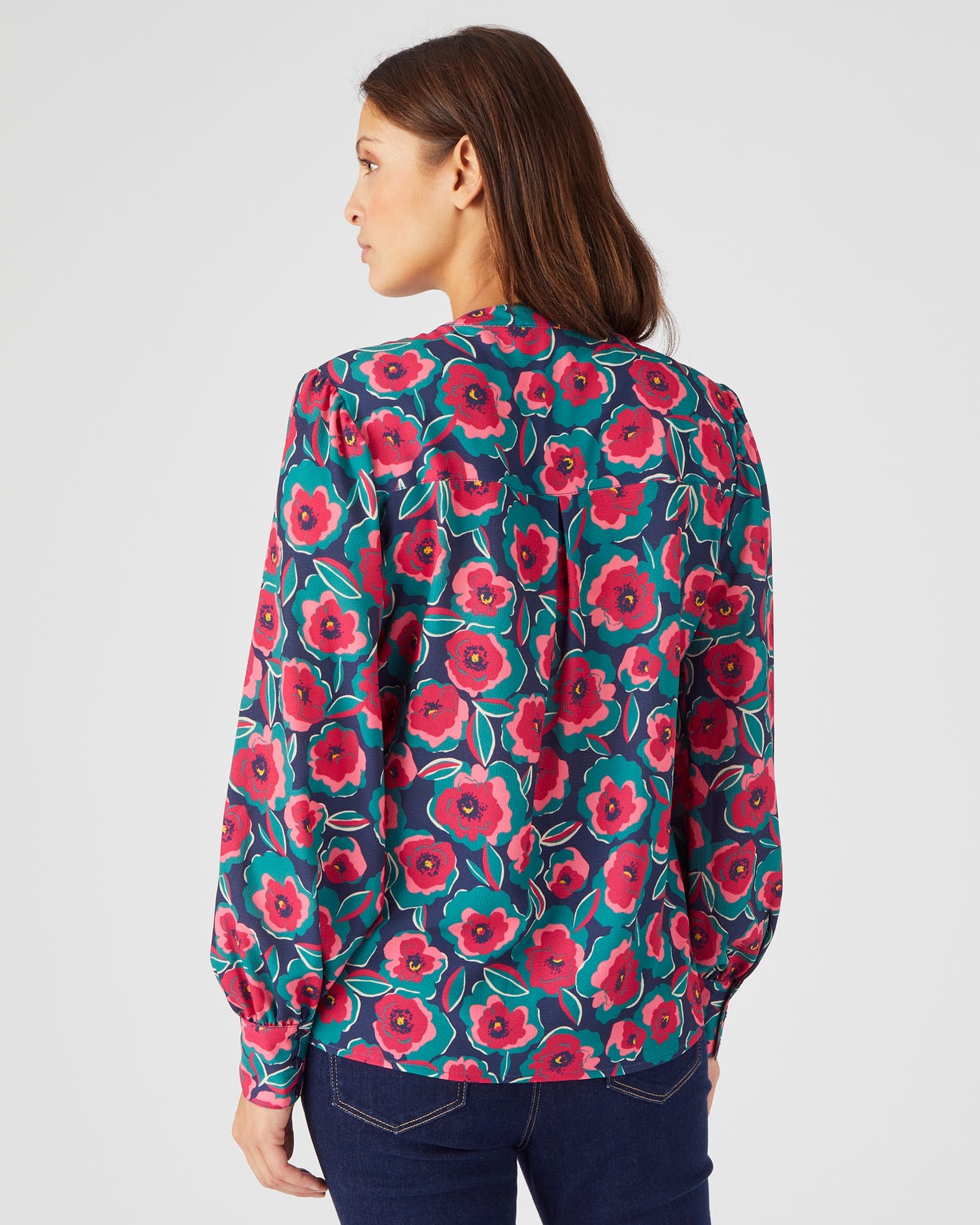 Chemisier crêpe fluide reliéfé