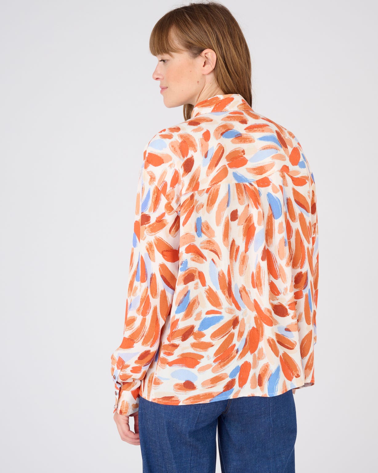 Chemisier tissu crêpe imprimé