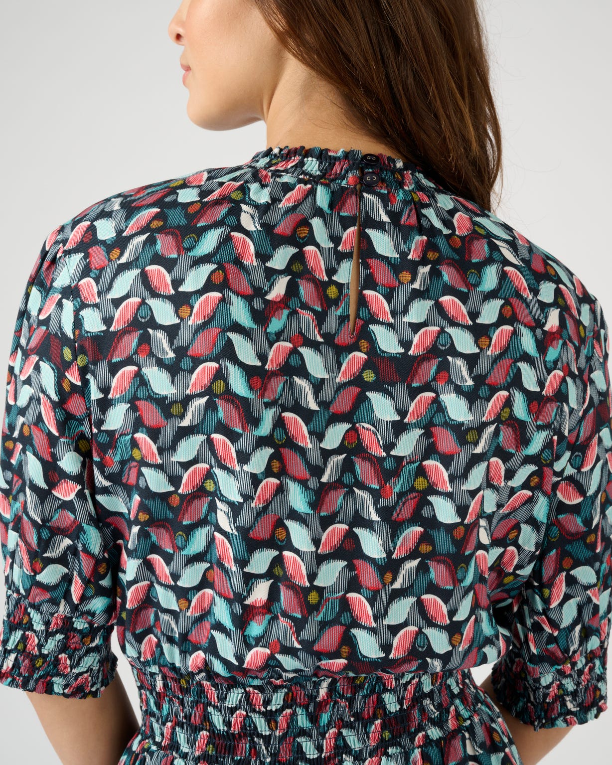 Robe à smocks pure viscose