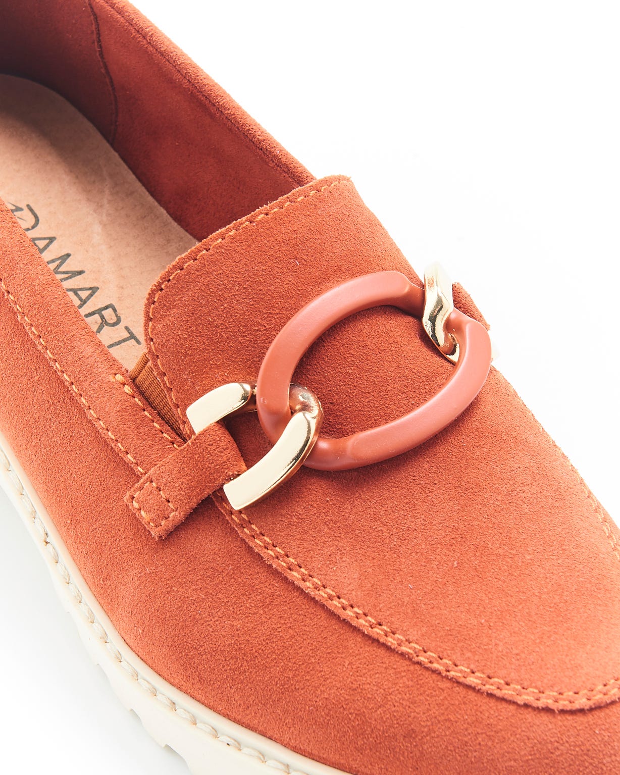 Mocassins crantés avec chaînette Amortyl