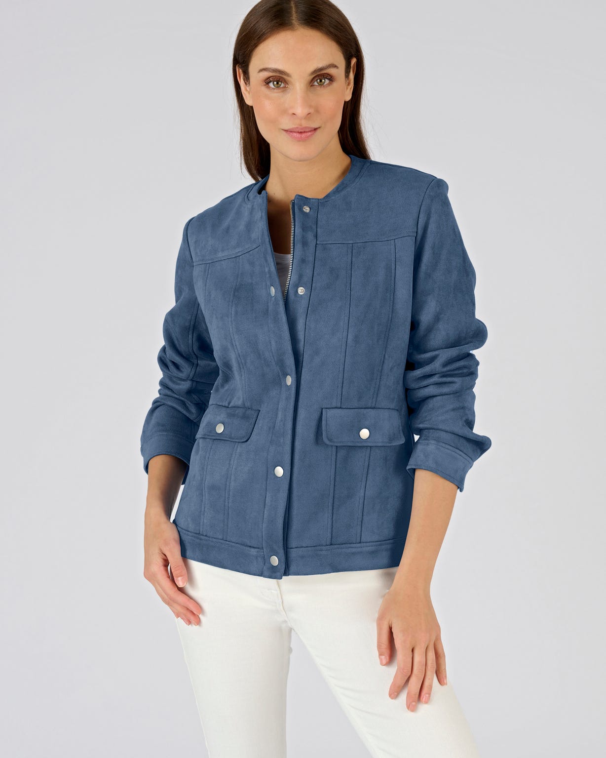Veste suédine stretch