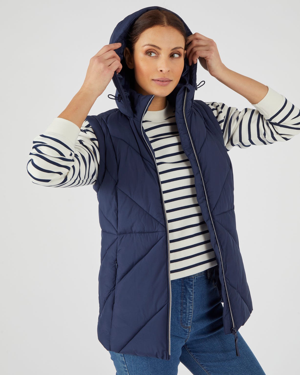 Doudoune matelassée manches amovibles