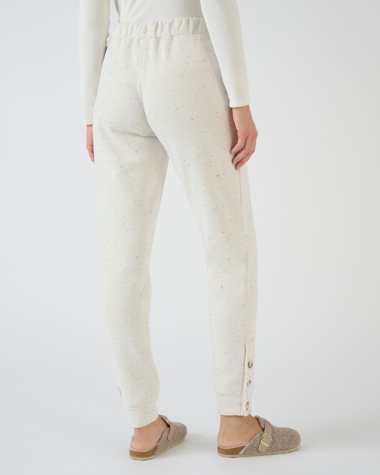 Pantalon douillet maille mouchetée