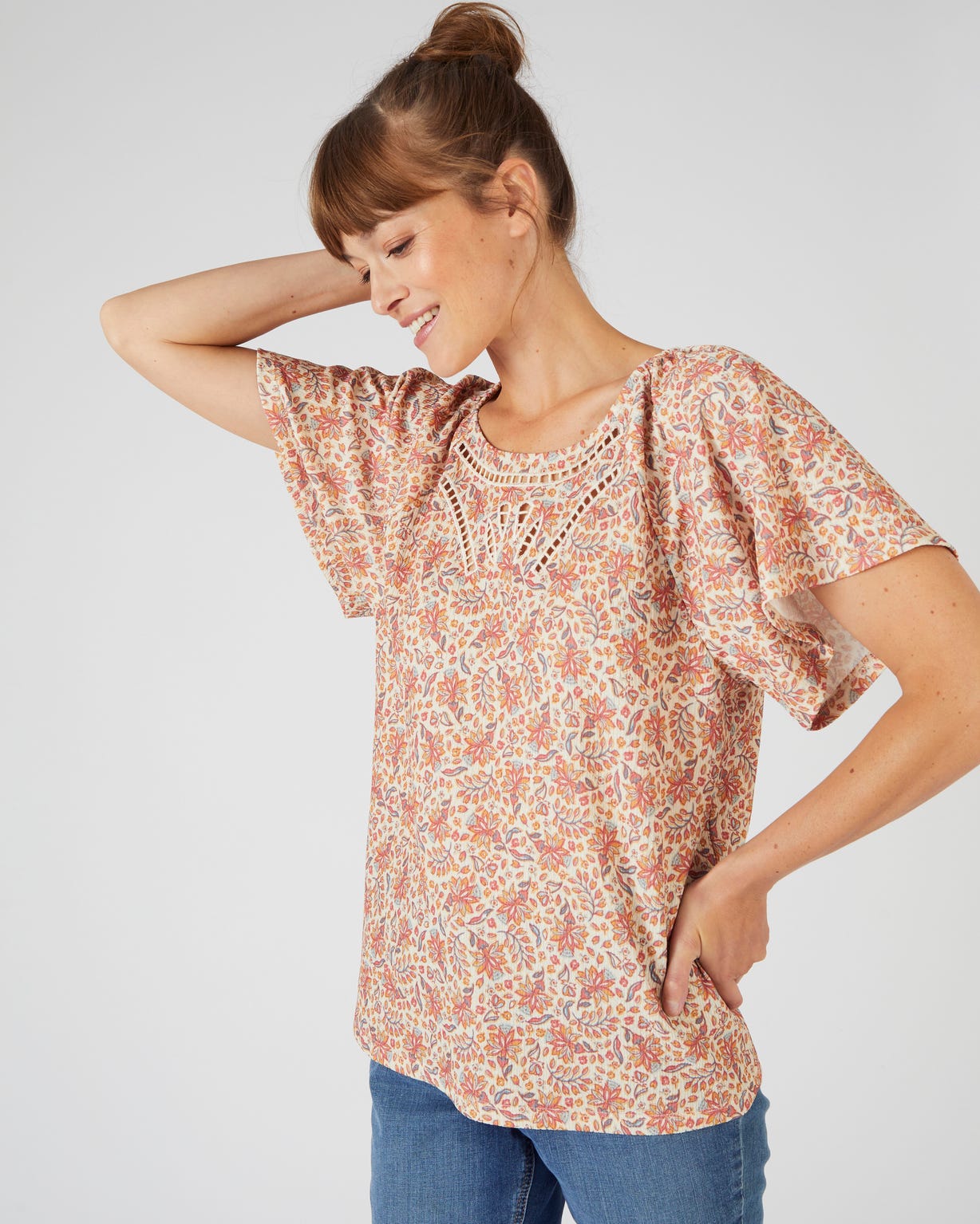 Tee-shirt maille souple texturée