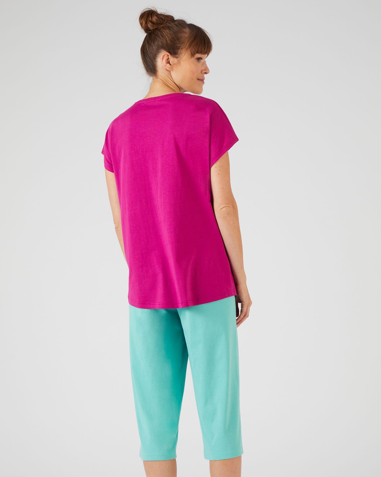 Tee-shirt de pyjama pur coton peigné
