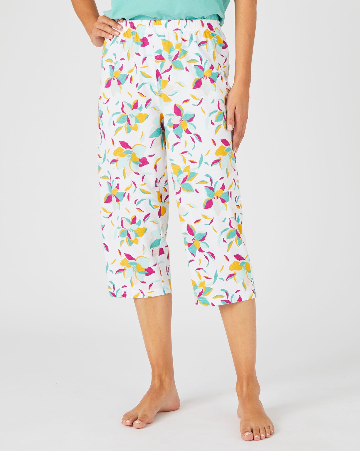 Pantacourt de pyjama pur coton peigné