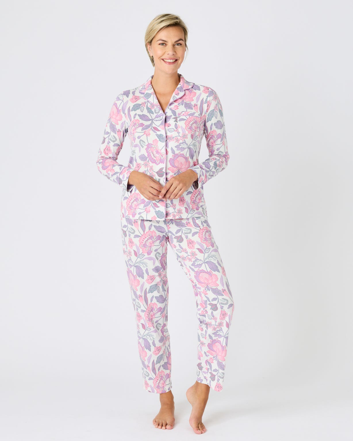 Pyjama boutonné maille jersey