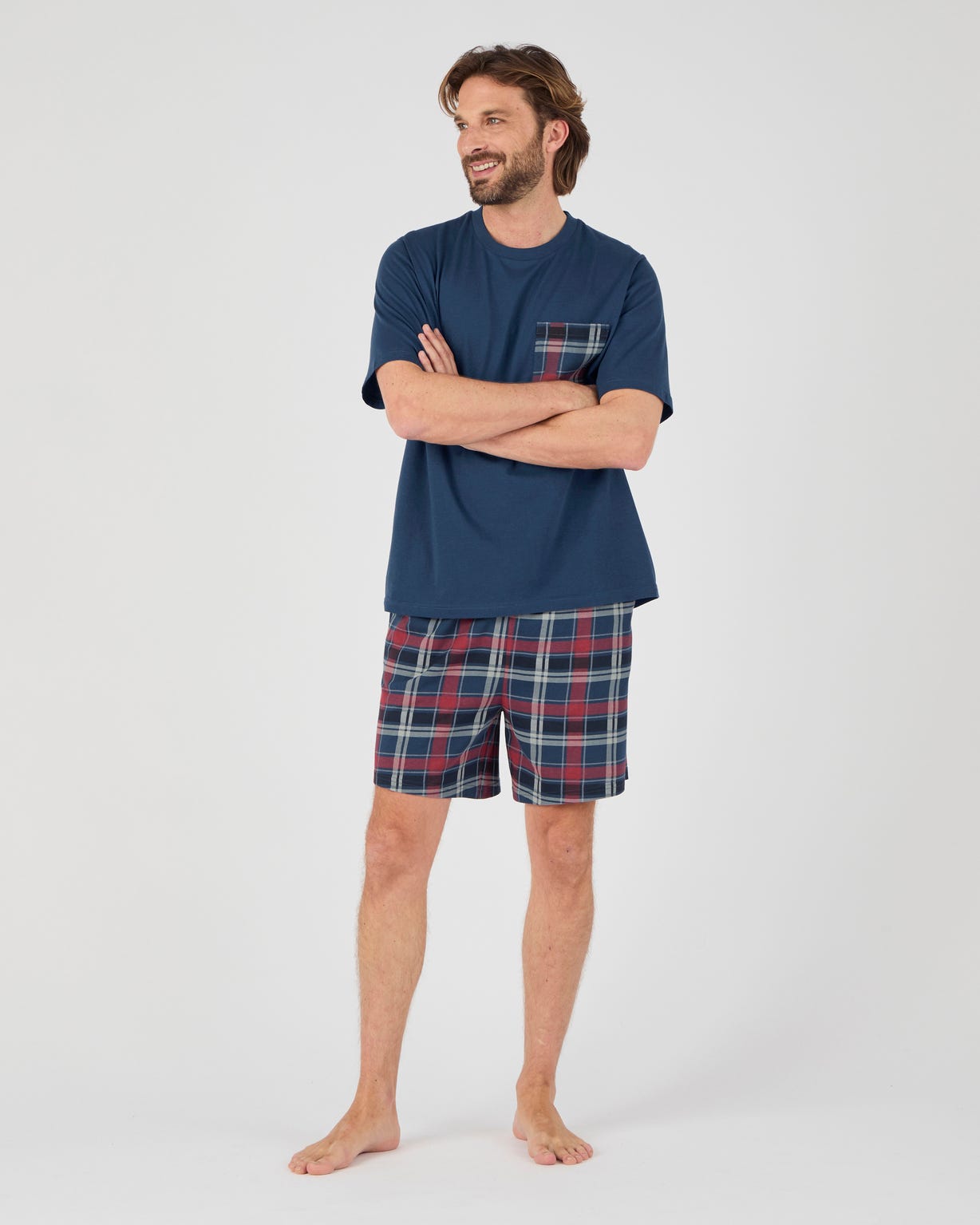 Pyjashort maille jersey pur coton peigné