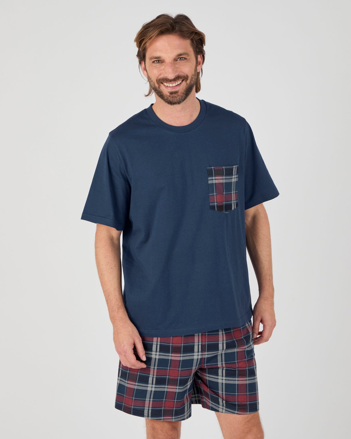 Pyjashort maille jersey pur coton peigné