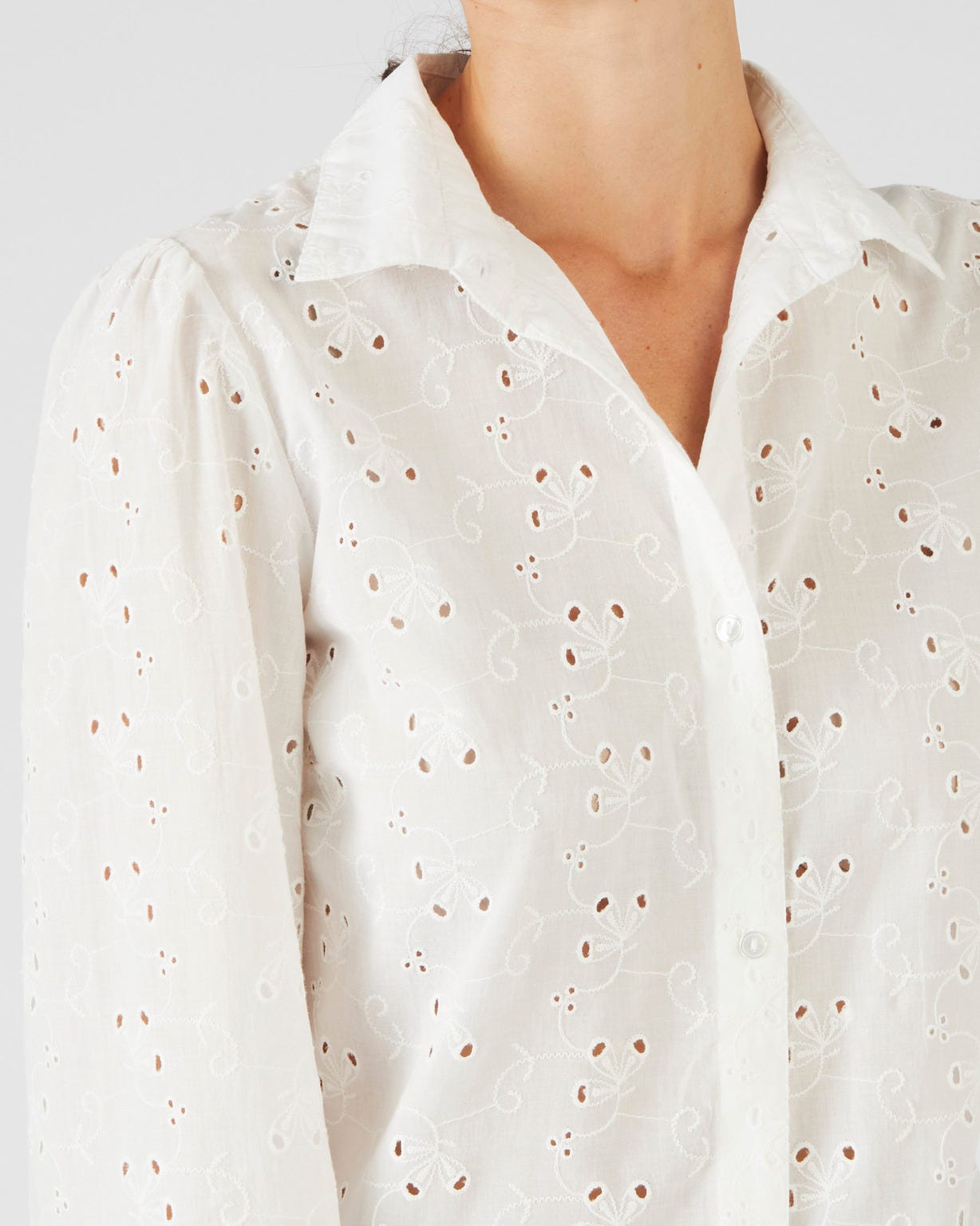 Chemisier broderie anglaise
