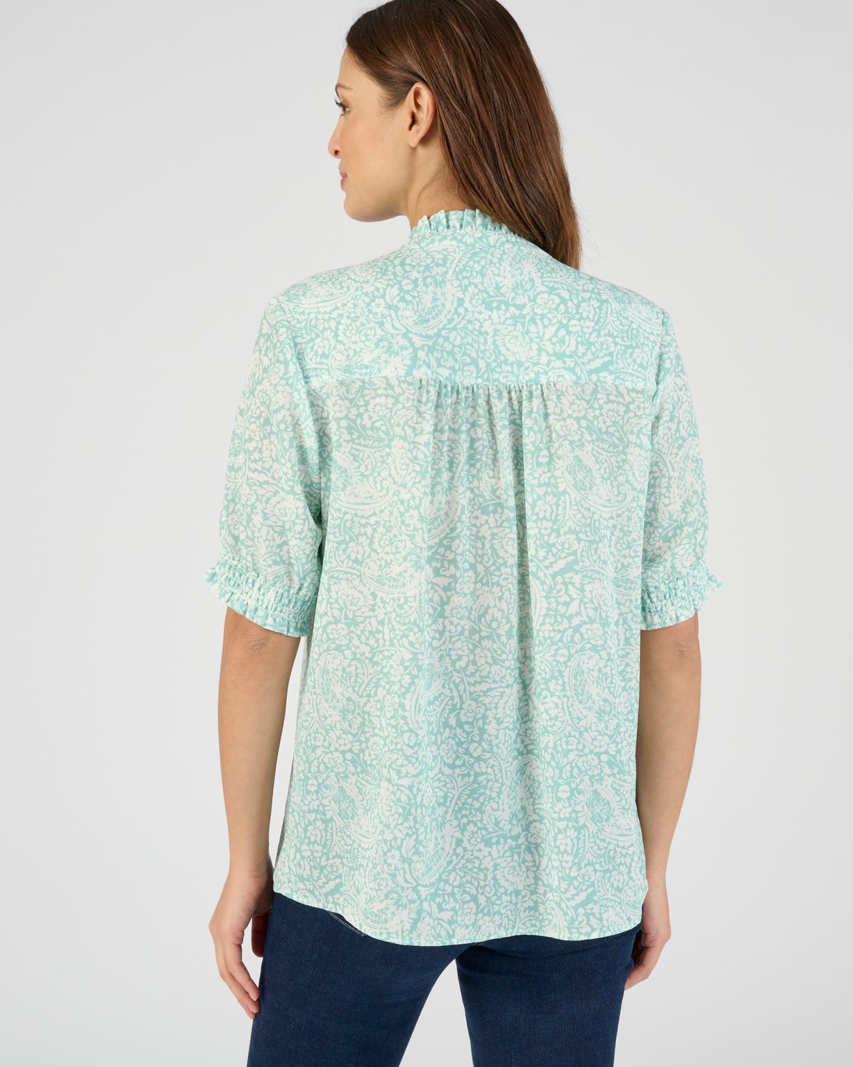 Chemisier fantaisie volantée