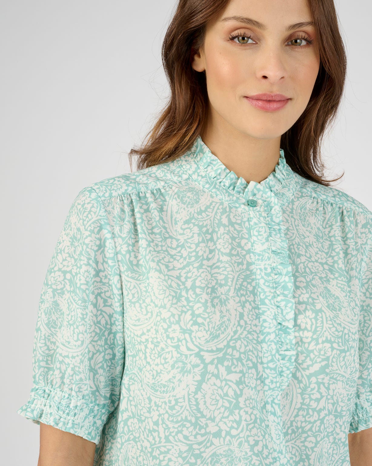 Chemisier fantaisie volantée