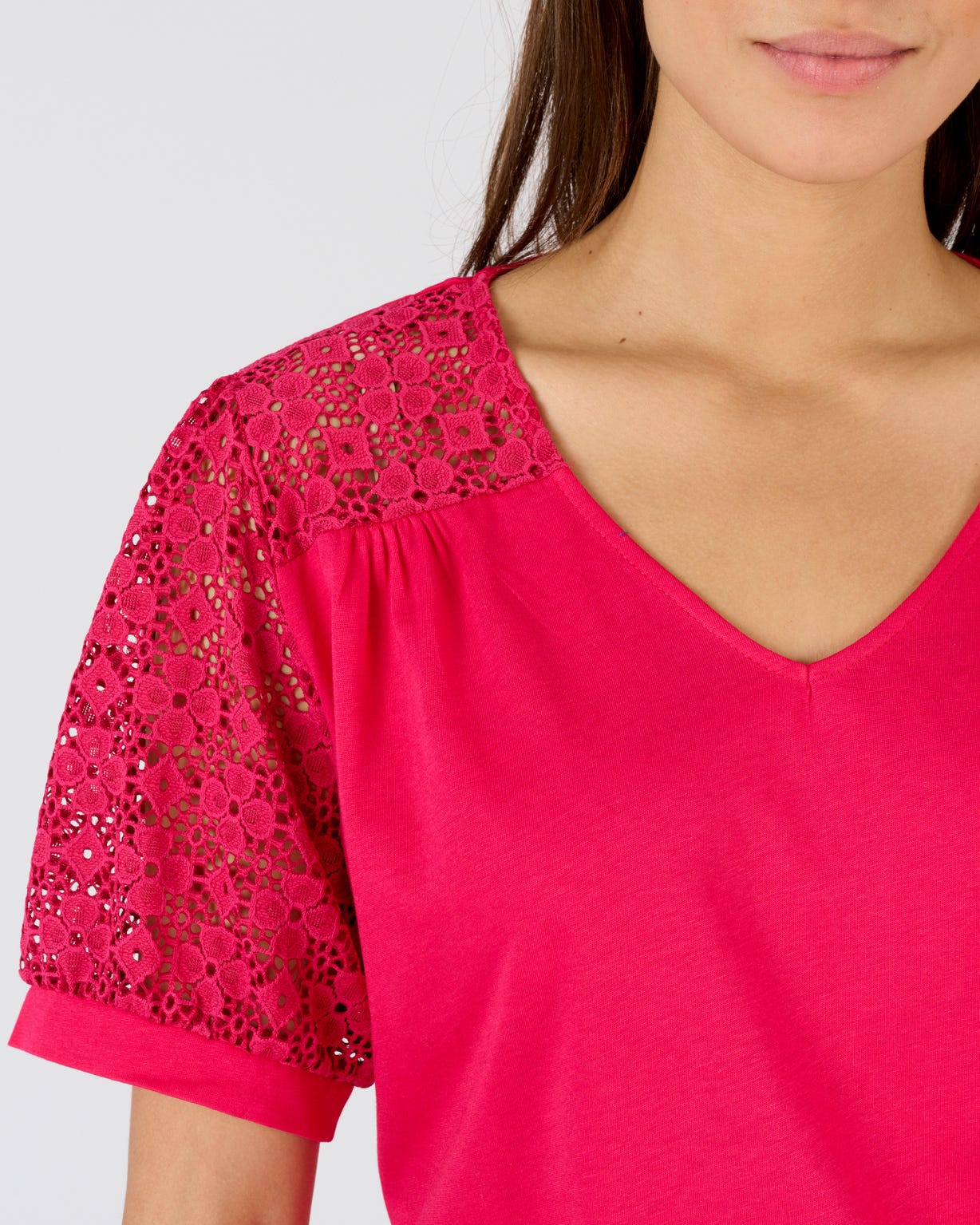 T-shirt détails macramé