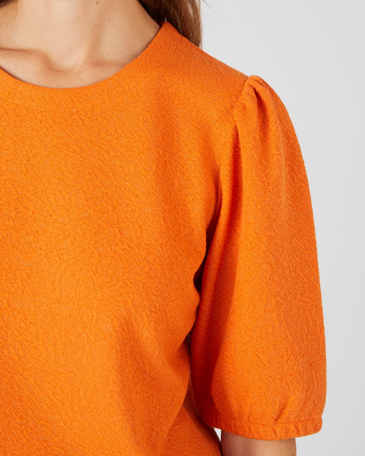 Tee-shirt en maille jacquard avec fil brillant