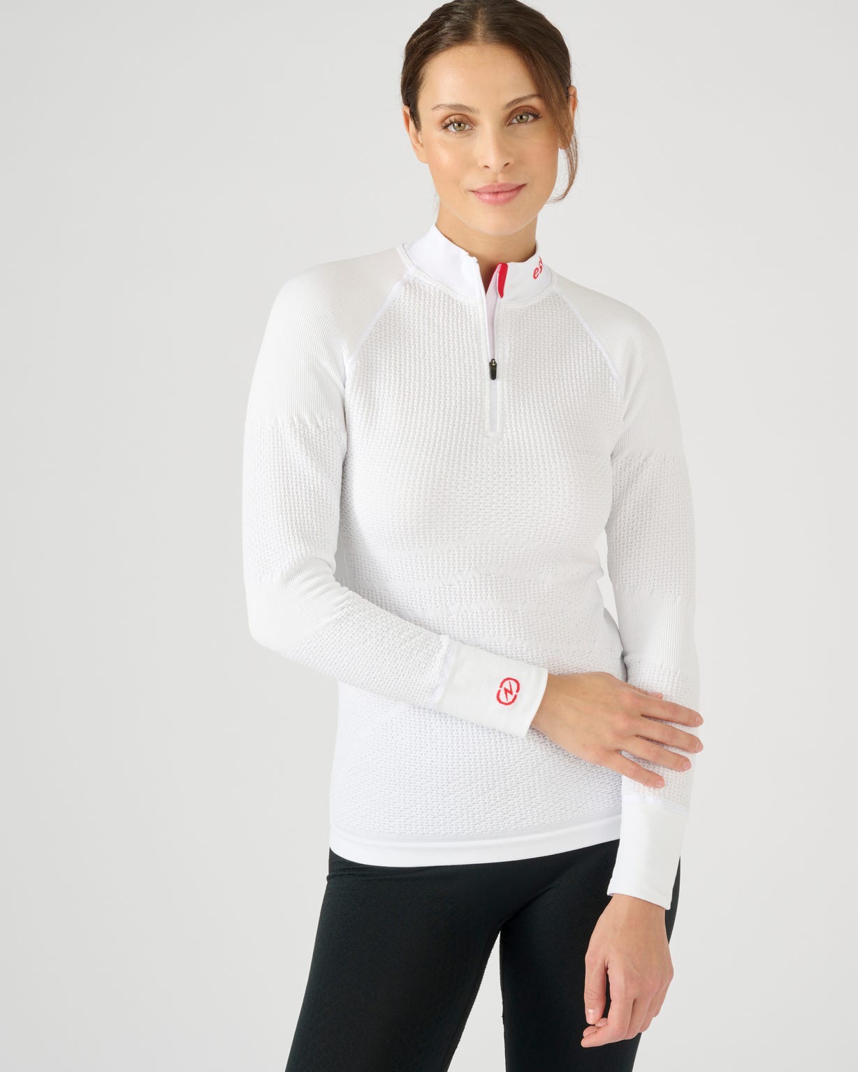 T-shirt col zippé Energy Thermolactyl 4 femme