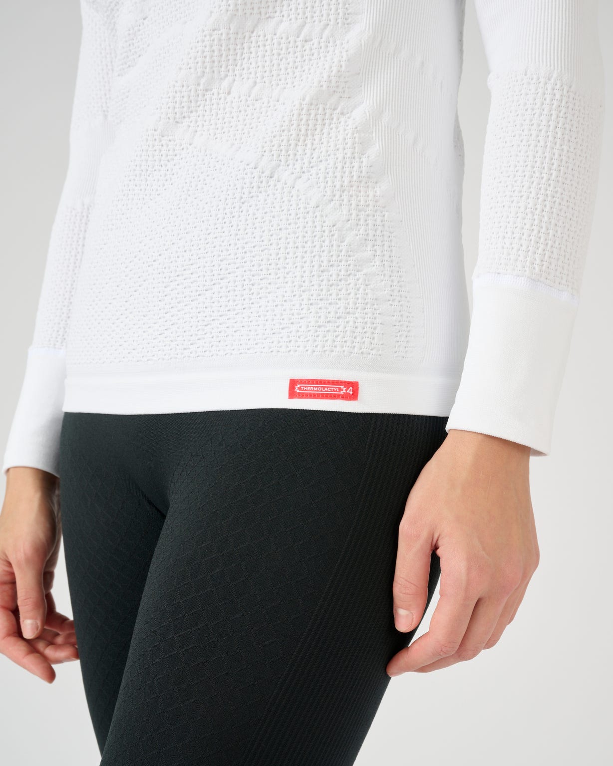 T-shirt col zippé Energy Thermolactyl 4 femme