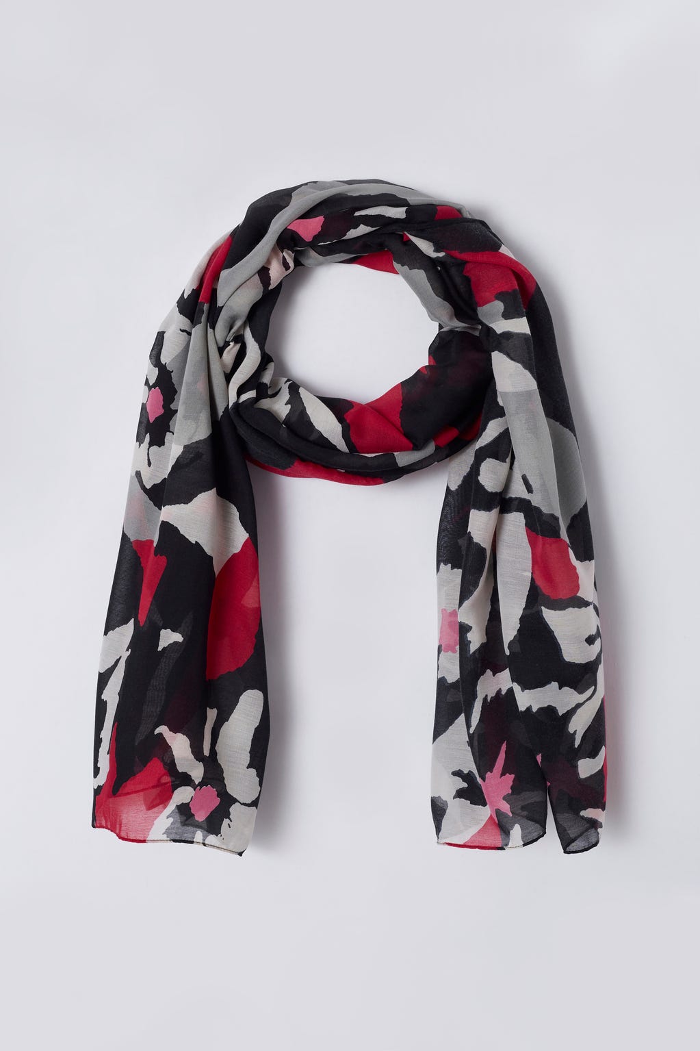 Foulard imprimé tachiste