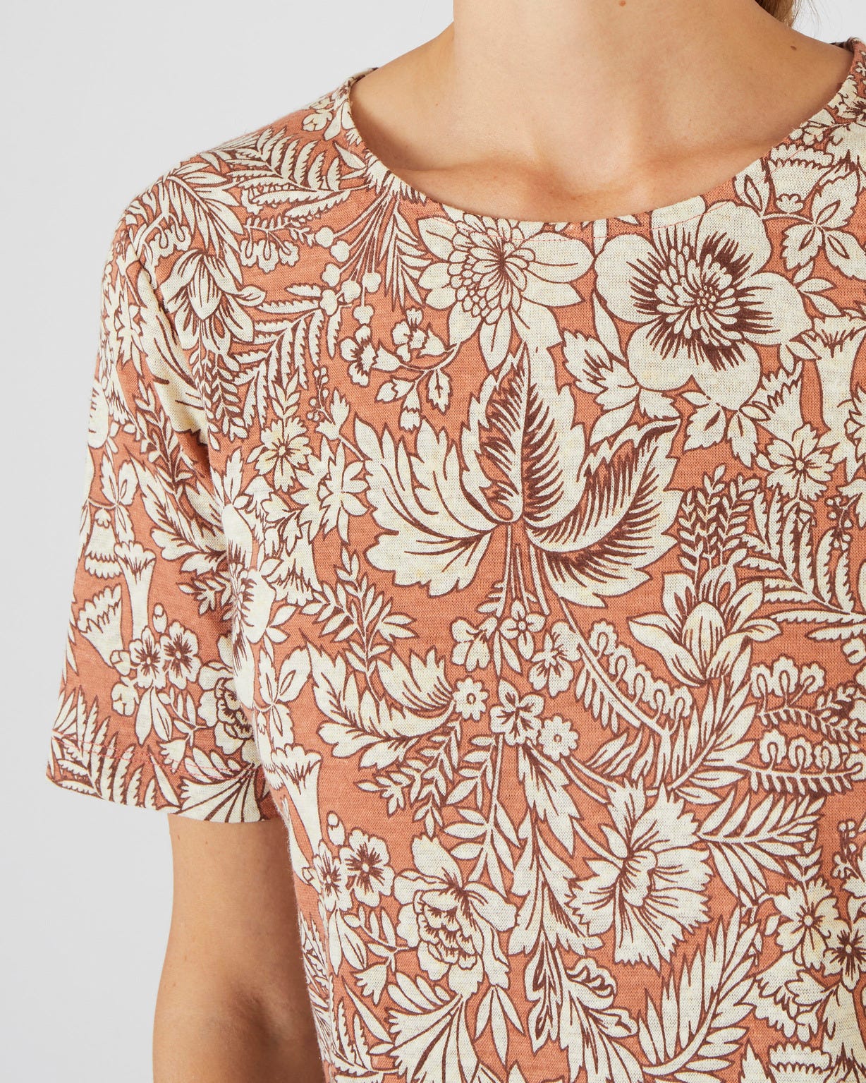 Tee-shirt en lin mélangé