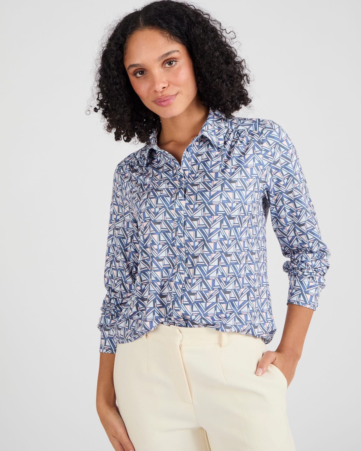 Chemisier maille chaude