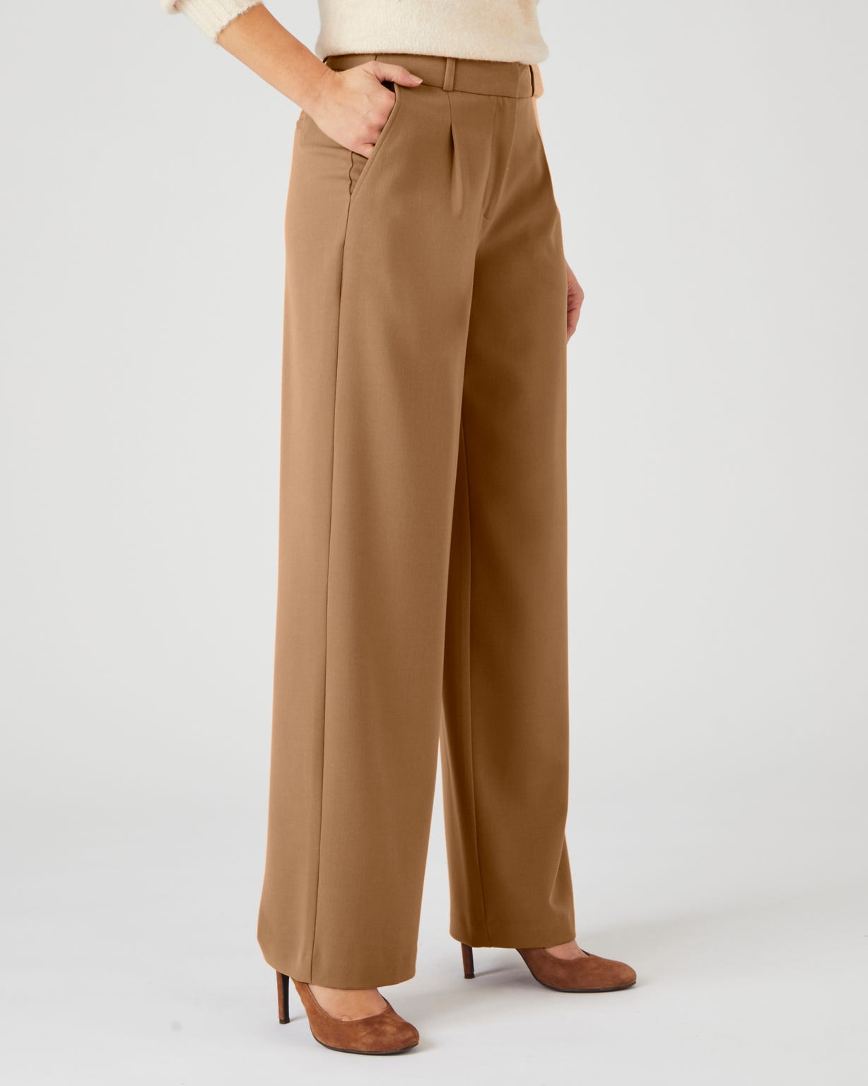Pantalon large et fluide bi-stretch