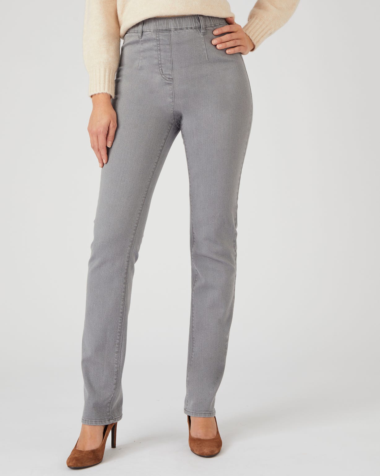 Jean effet ventre plat, 3 statures