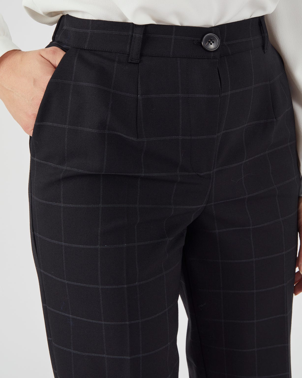Pantalon large mélange laine bi-stretch 2 statures