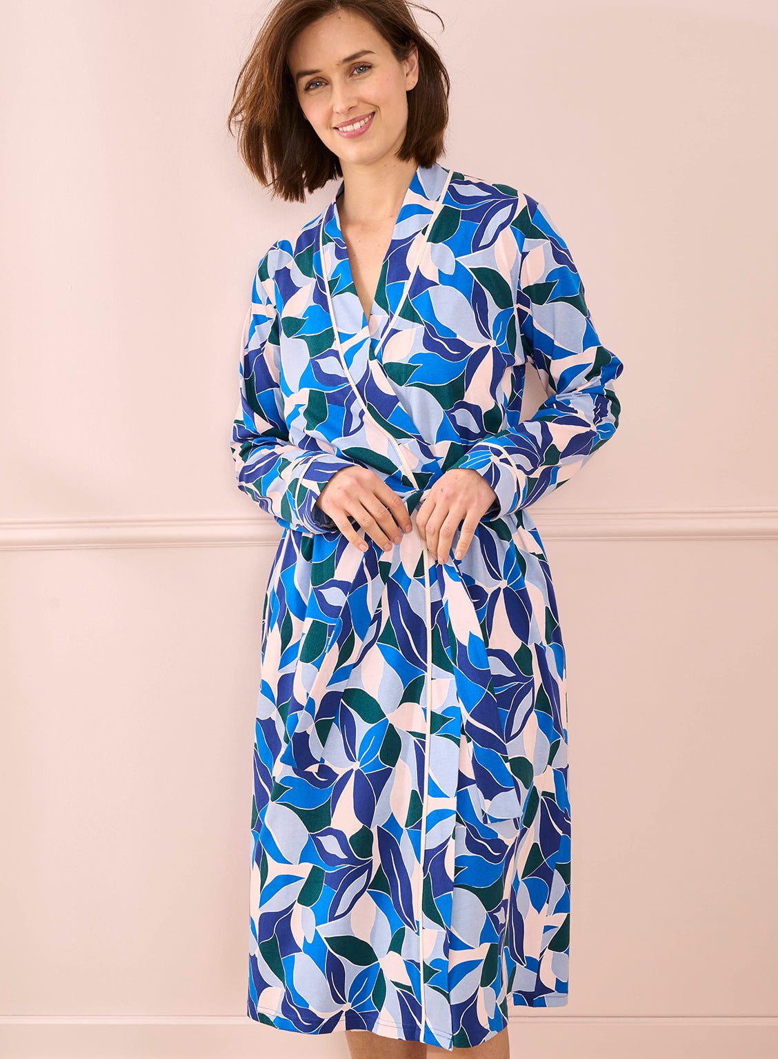 Robe de chambre pur coton peigné