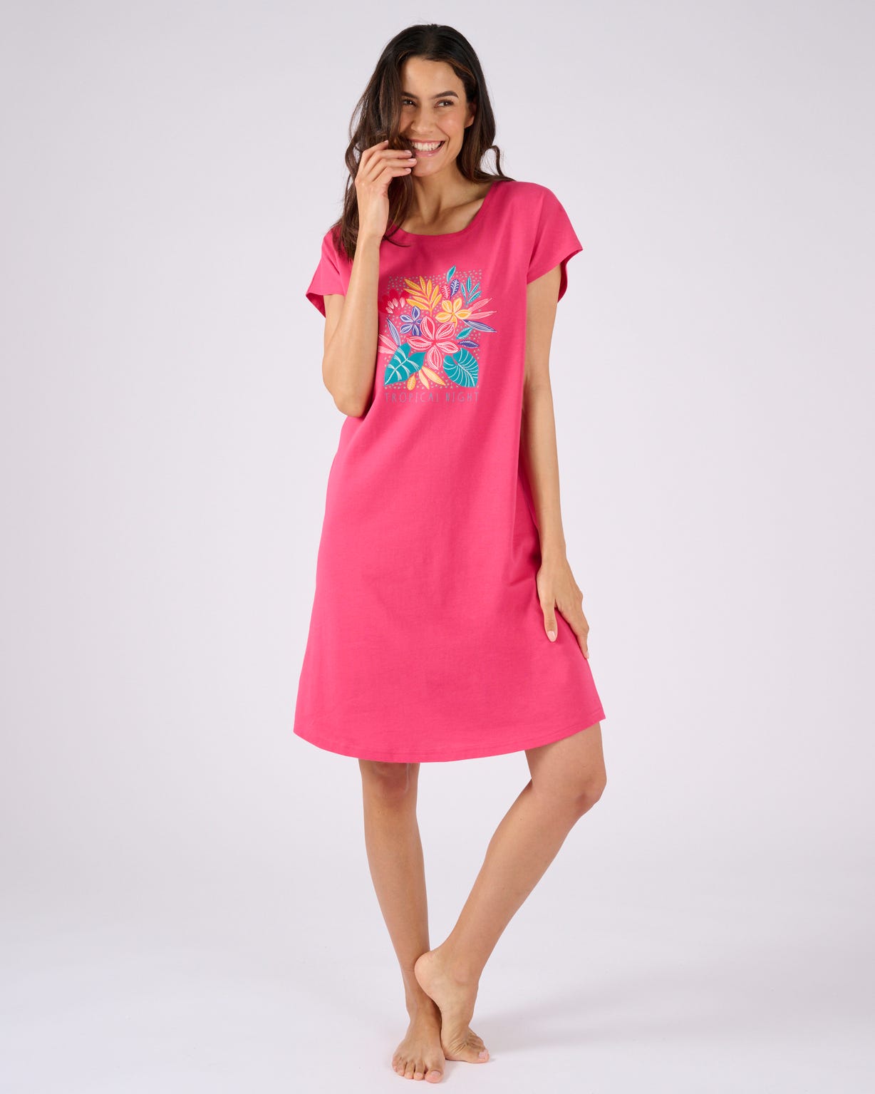 Chemise de nuit en pur coton