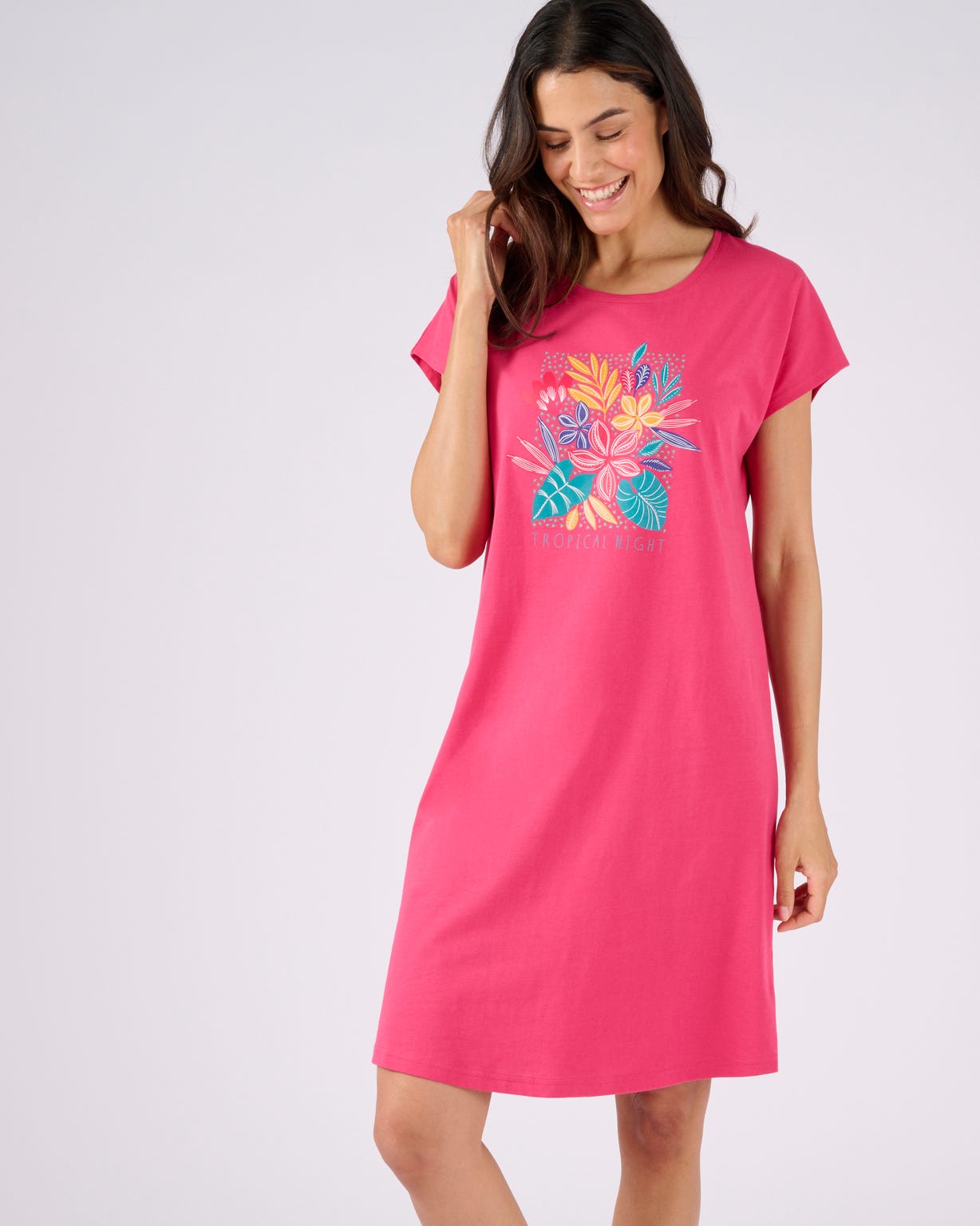 Chemise de nuit en pur coton