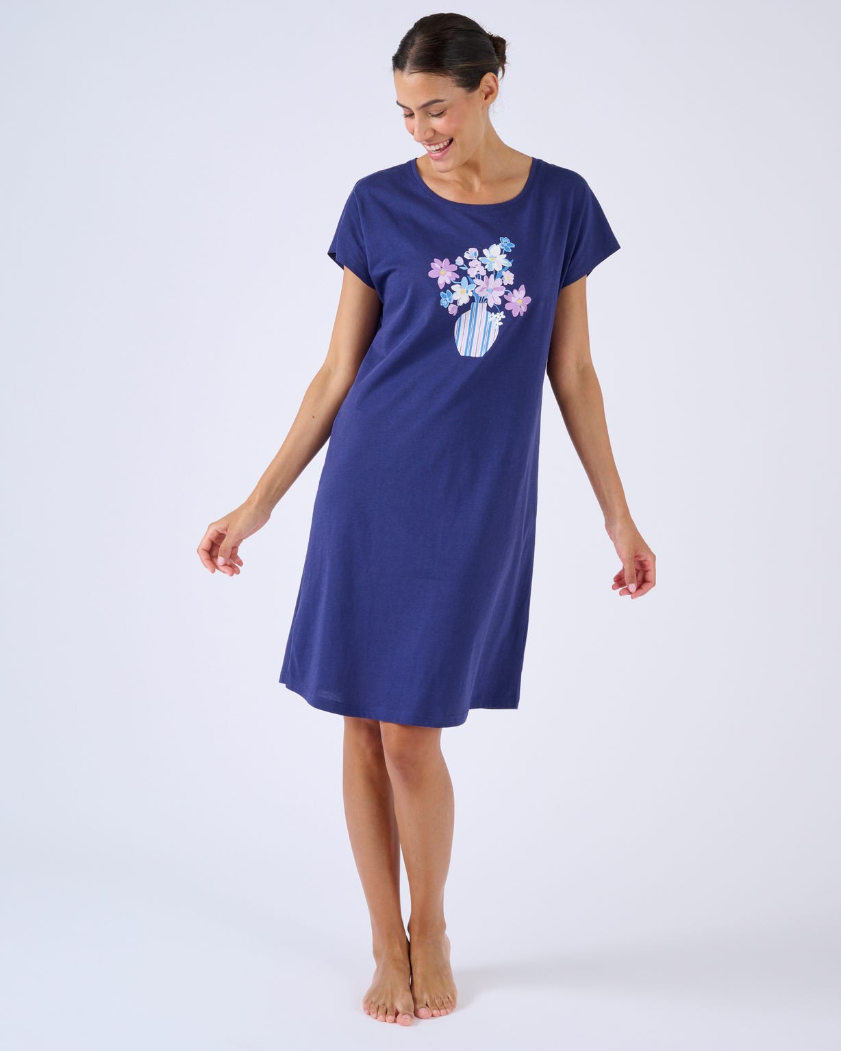 Chemise de nuit en pur coton