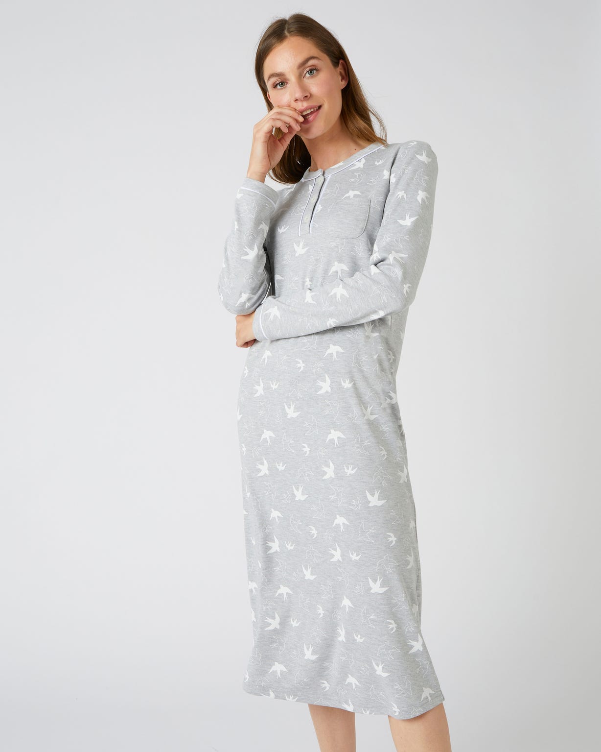 Chemise de nuit Thermolactyl en maille interlock