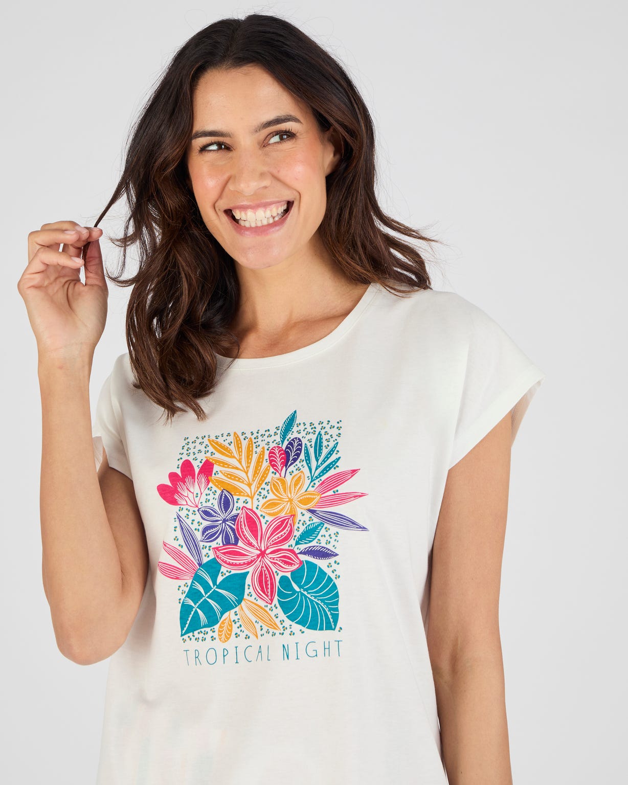 T-shirt de pyjama en pur coton