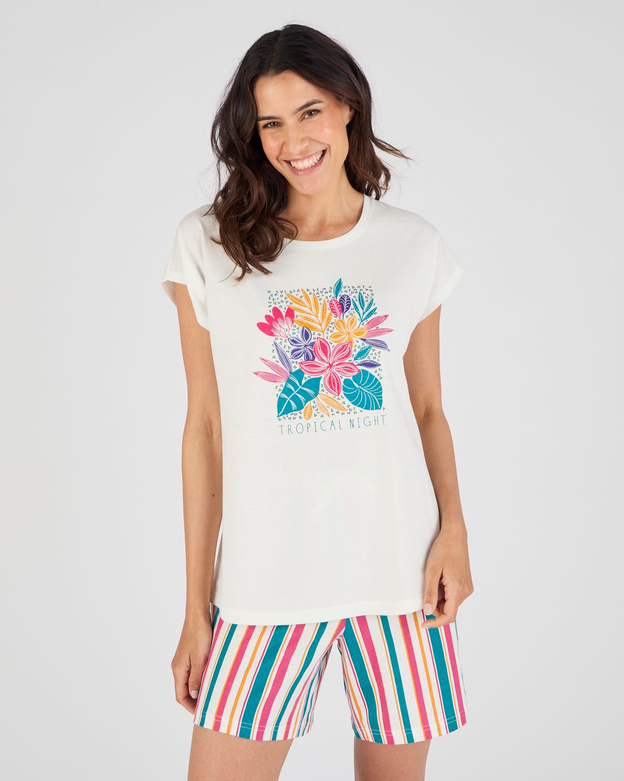 T-shirt de pyjama en pur coton