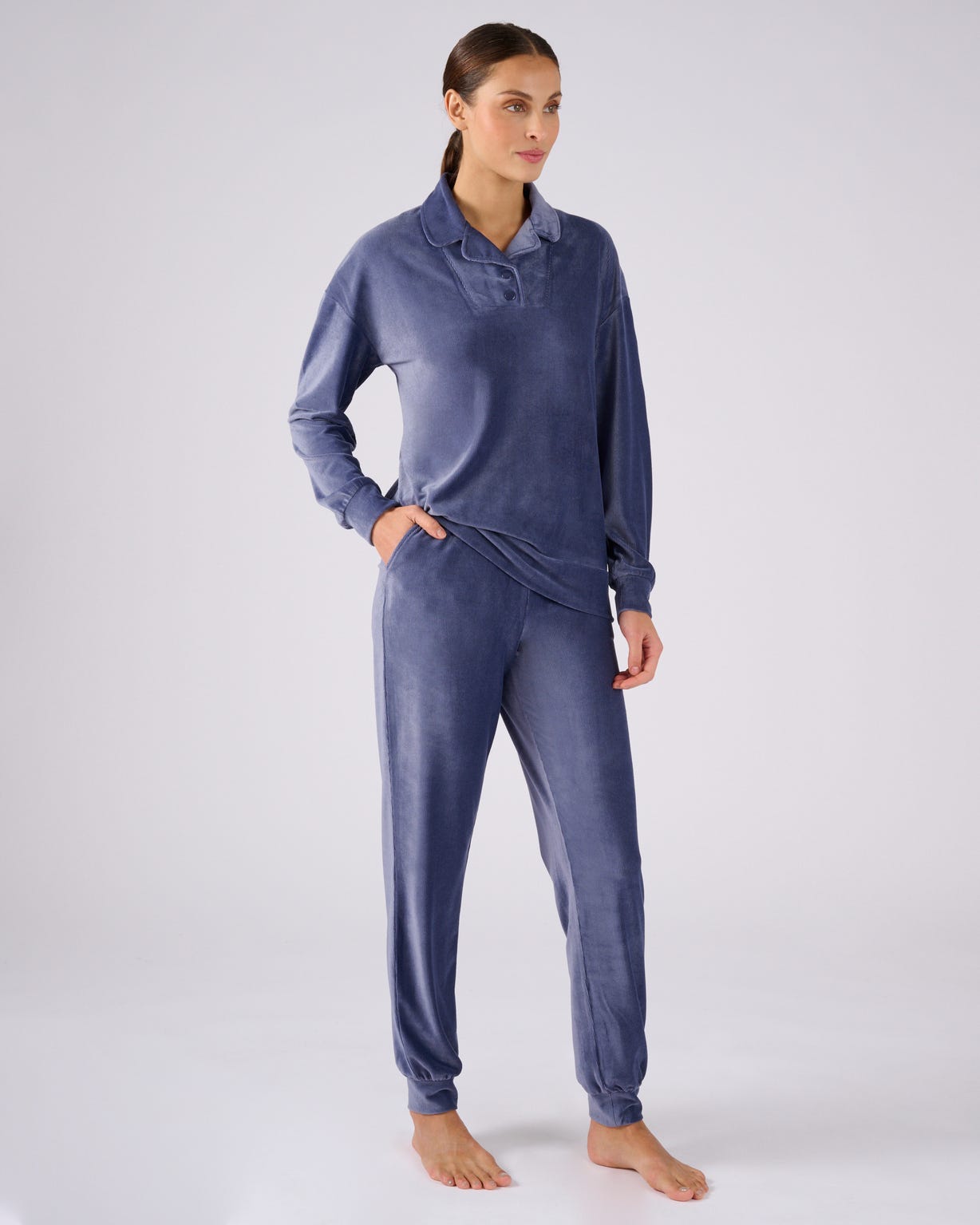 Pyjama Thermolactyl en velours côtelé